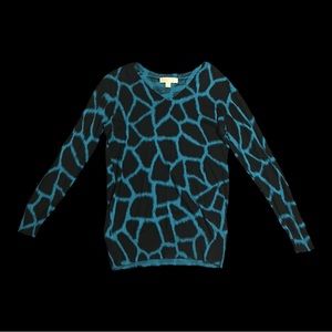 MICHAEL Michael Kors black and blue top